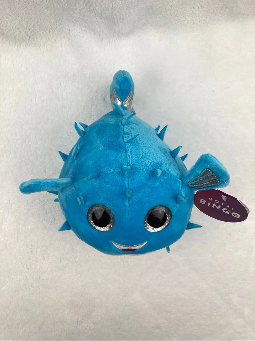 Royal Caribbean Royal Bingo B3 Puffer Fish Plush Stuffed Animal Toy NWT 7”